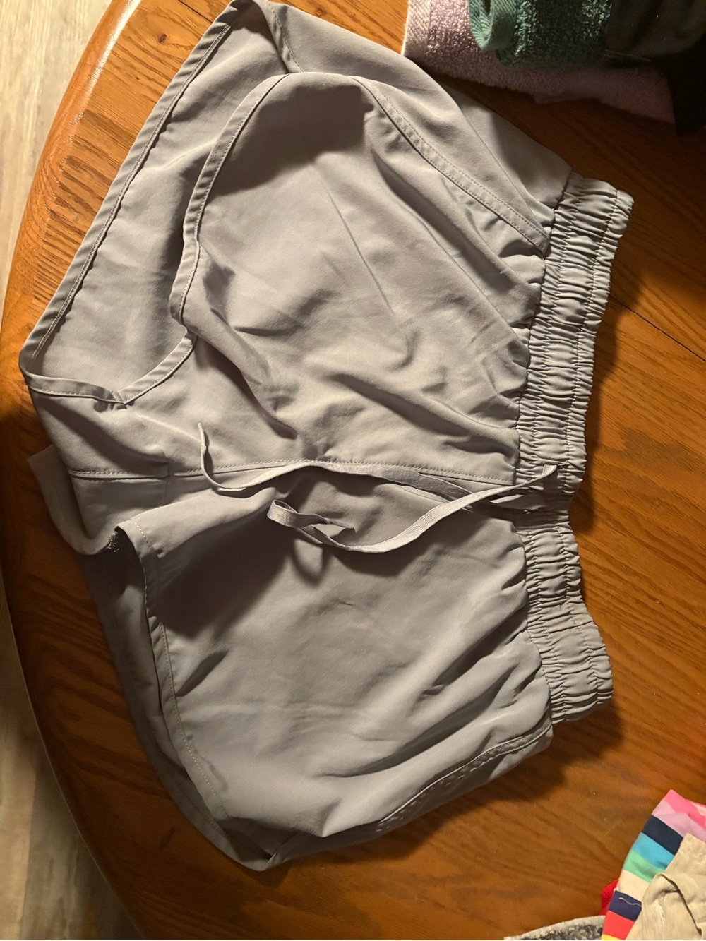 RBX Light Gray Women's Athletic Shorts with Elastic Waist